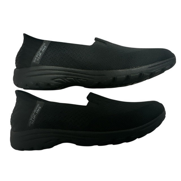 Skechers size 8 Shoes Black Slip-In Reggae Fest Guiding Light 158698 Relaxed Fit - Picture 4 of 8